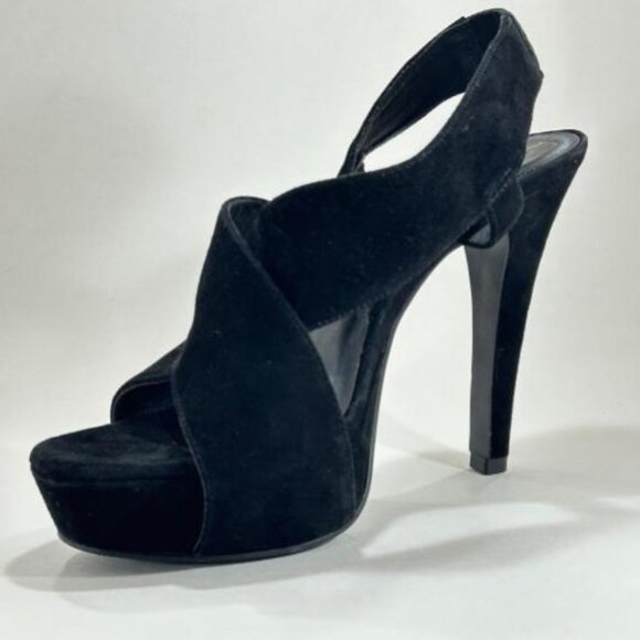 Diane von Furstenberg (DVF) Velvet Crossed Sandals - Picture 1 of 6